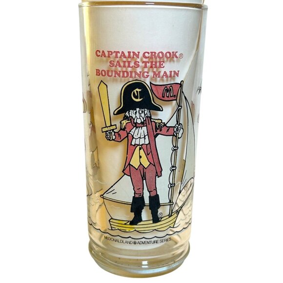 McDonald's Other - Vintage 1980 McDonalds Adventure Series Character Drinking Glass Pirate Theme
